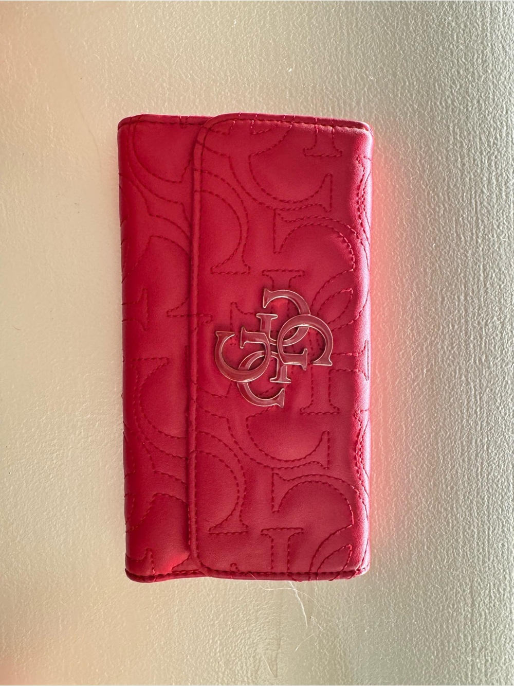 Guess red wallet